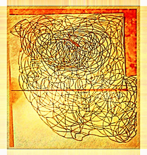 Maximalism inside of minimalism for power of beauty. by TAHA Mohamed BENNIS, Work on Paper for Sale on Singulart