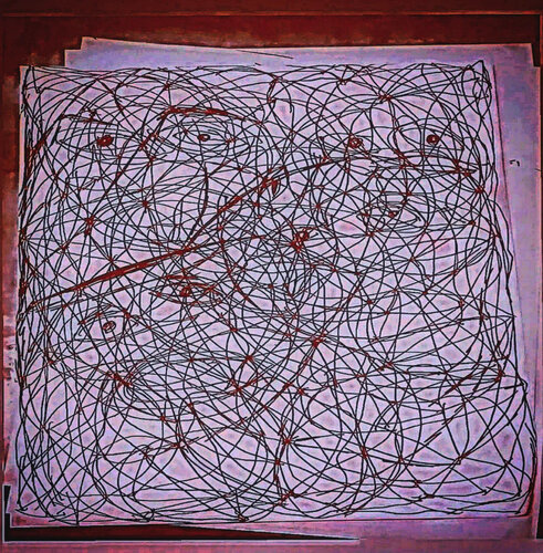 Excitement thru hidden chaos by TAHA Mohamed BENNIS, Work on Paper for Sale on Singulart