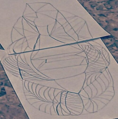 A vase is flourishing from the energy inside to outside by TAHA Mohamed BENNIS, 종이 for Sale on Singulart