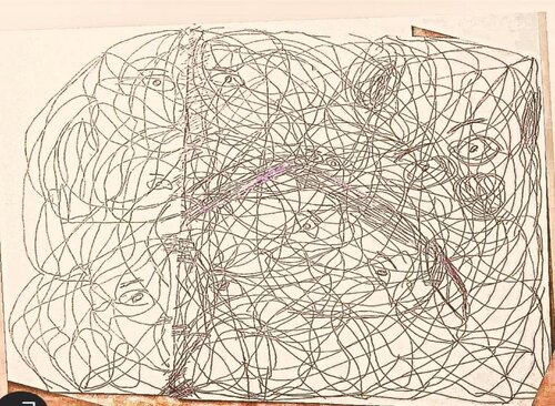 Pareidolia psychological surrealism par TAHA Mohamed BENNIS, Œuvre sur papier en vente sur Singulart