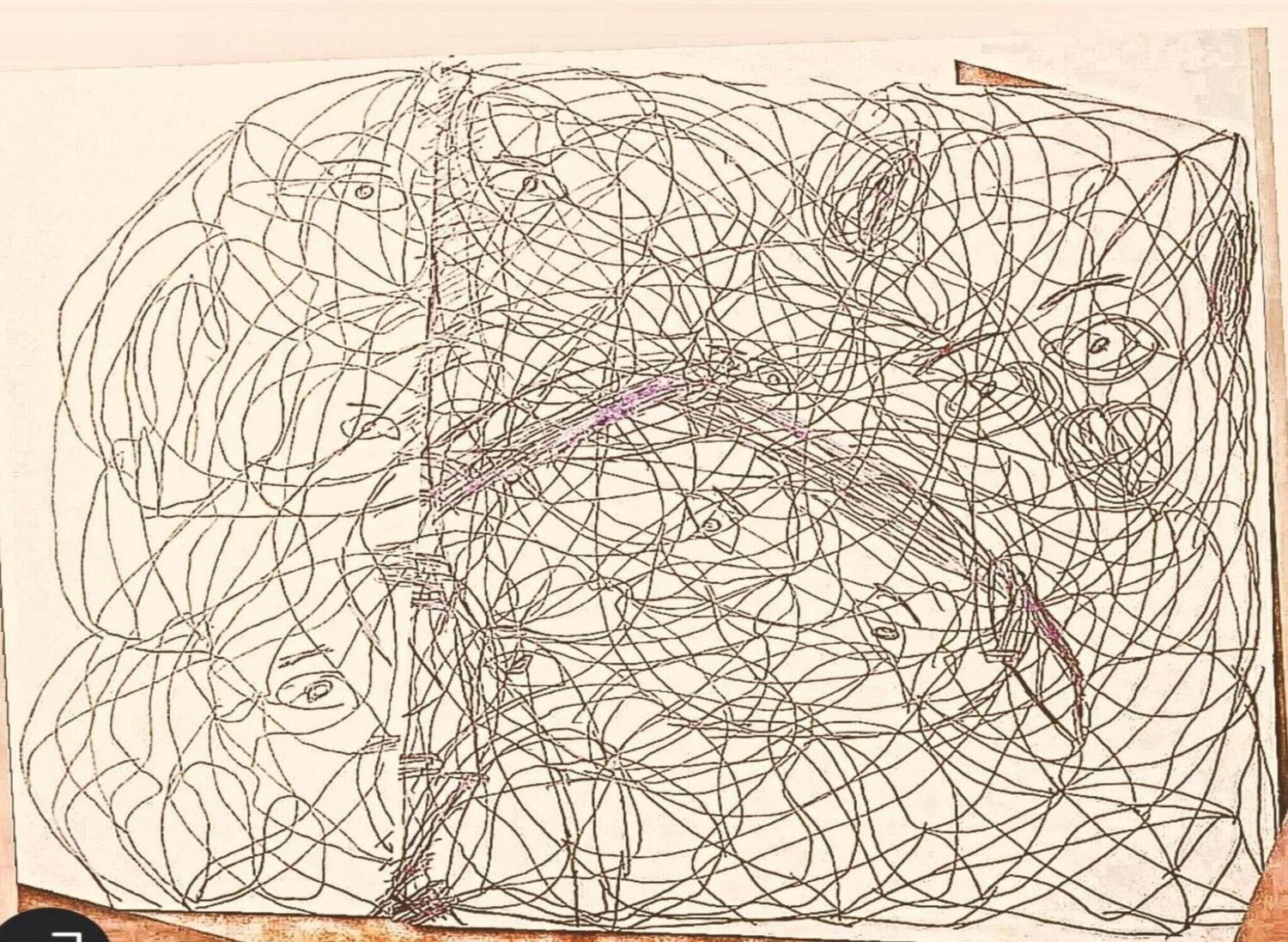 Pareidolia psychological surrealism TAHA Mohamed BENNIS Werk auf Papier zu verkaufen