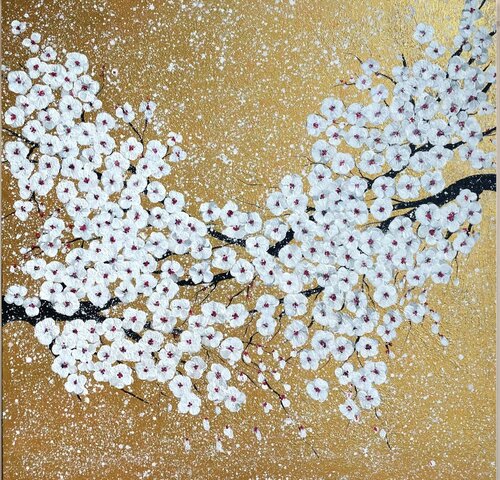„April Snow“ di Guranda Spillmann, Pittura in vendita su Singulart