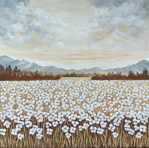„Rural Scene”#7 van Guranda Spillmann, Schilderij te koop op Singulart