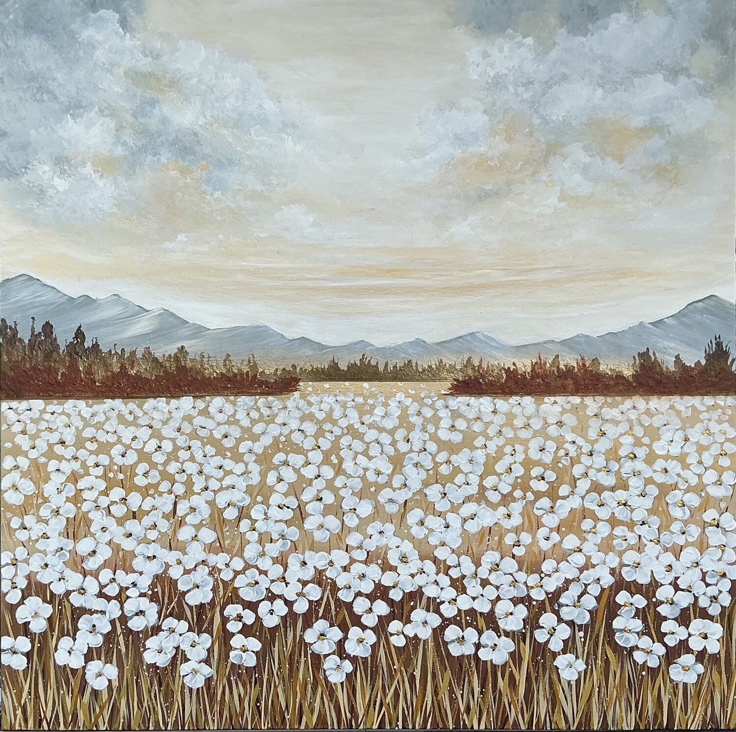 „Rural Scene”#7 Guranda Spillmann Origineel schilderij te koop