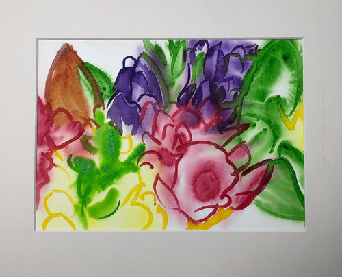 Freesias WC1 von Richard Higham, Werk auf Papier kaufen auf Singulart