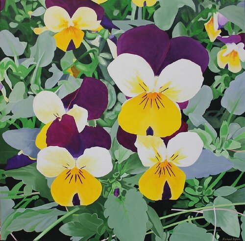 Fiori Felici - Happy Flowers von Richard Higham, Malerei kaufen auf Singulart