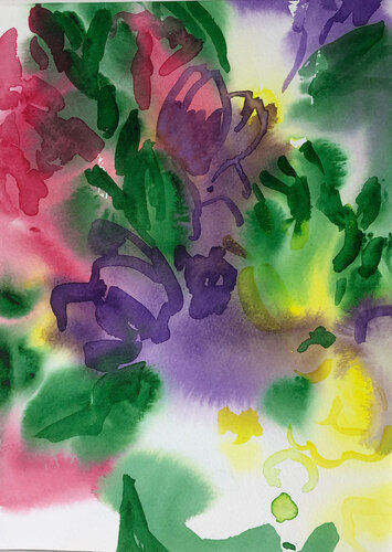 Freesias WC2 van Richard Higham, Werk op papier te koop op Singulart