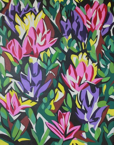 Freesias Abstract 2 von Richard Higham, Malerei kaufen auf Singulart