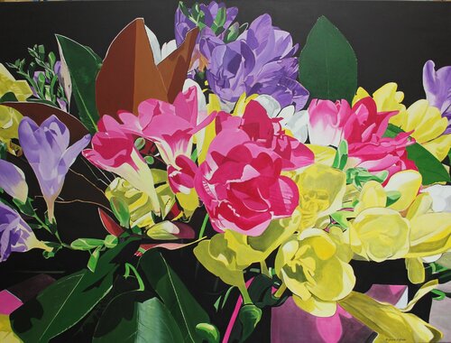 Freesias 3 de Richard Higham, Pintura a la venta en Singulart