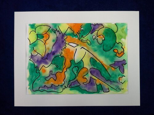 Tropical  Abstract van Richard Higham, Schilderij te koop op Singulart