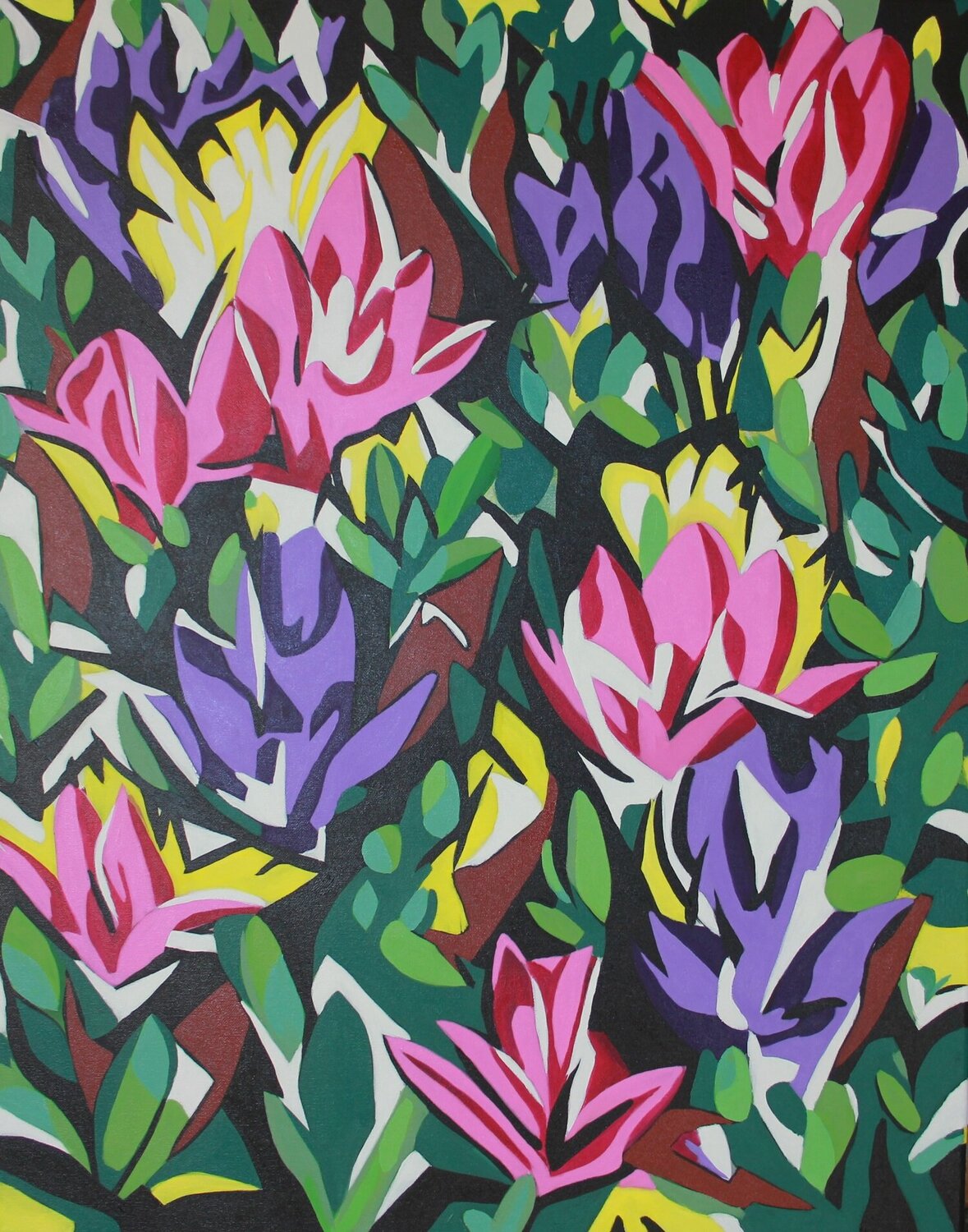 Freesias Abstract 2 Richard Higham