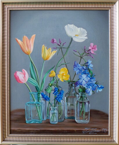"Floral harmony" de Madalena Zampassi, Pintura a la venta en Singulart