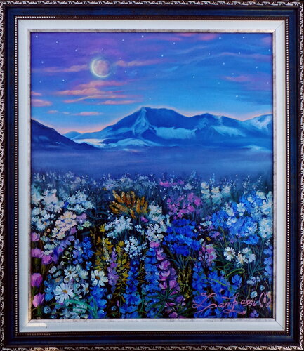 "Flowers in the night" von Madalena Zampassi, Malerei kaufen auf Singulart