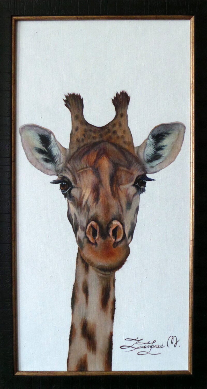 "Giraffe" Madalena Zampassi Dipinto originale in vendita
