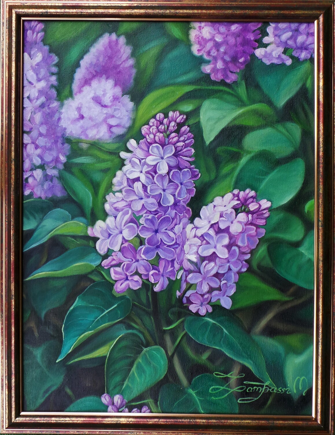 "Lilacs in my garden" Madalena Zampassi Dipinto originale in vendita