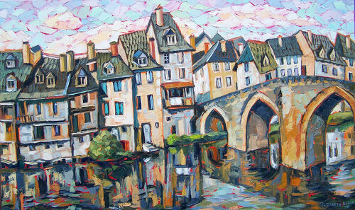 Bridge by Elizabeth Elkin, Painting for Sale on Singulart