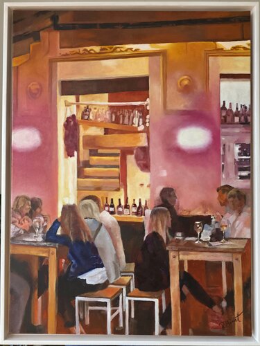 Bevor die Welt stillstand oder Sehnsucht nach Normalität de PETRA MINET, Pintura a la venta en Singulart