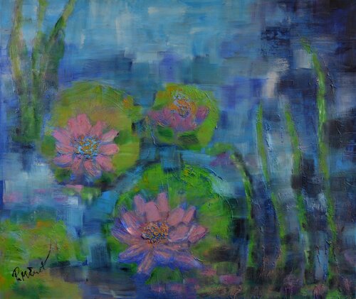 Nymphaea di PETRA MINET, Pittura in vendita su Singulart