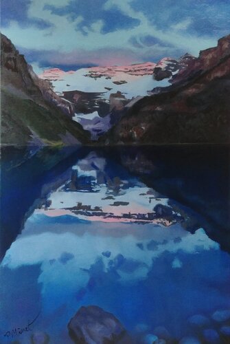Lake Louise van PETRA MINET, Schilderij te koop op Singulart