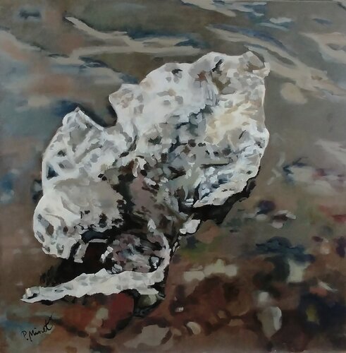 Gletschereis - wie lange noch II von PETRA MINET, Malerei kaufen auf Singulart