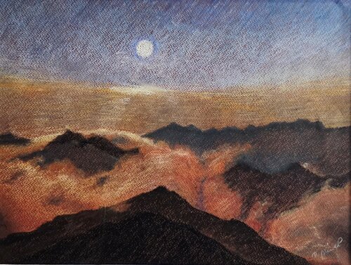 Über den Wolken von PETRA MINET, Malerei kaufen auf Singulart