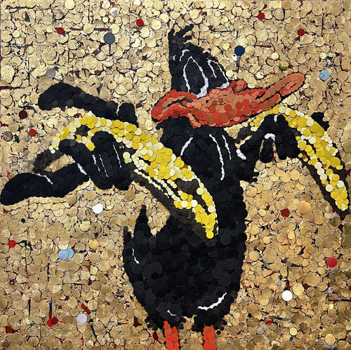 Duffy Bananas Duck von Oscar Baccilieri, Malerei kaufen auf Singulart