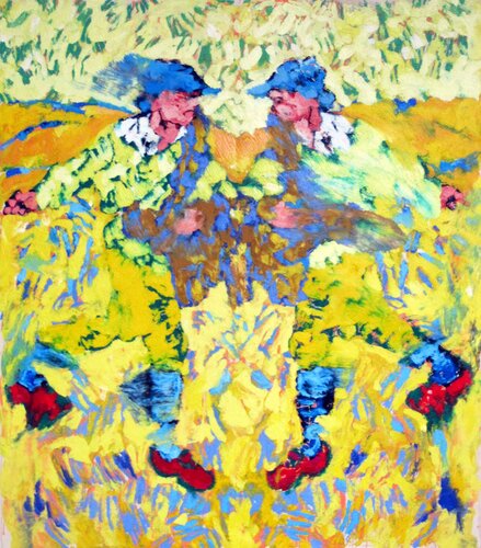 Dualing Sowers (after Van Gogh) by thomas ackermann, Painting for Sale on Singulart