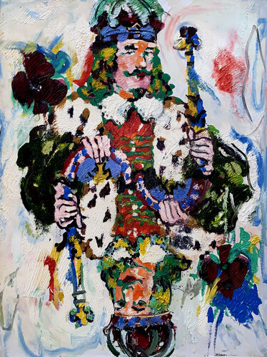 The German King of Clubs di thomas ackermann, Pittura in vendita su Singulart