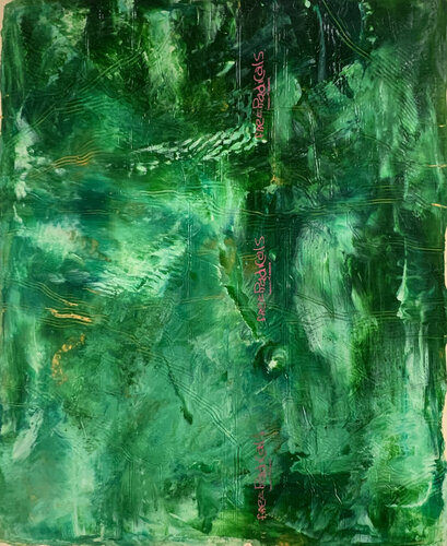 Green FREERADICAL van thomas ackermann, Schilderij te koop op Singulart