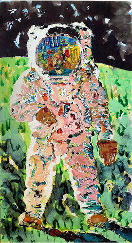 Eugene Cernan / Bartholemew #2 de thomas ackermann, Pintura a la venta en Singulart