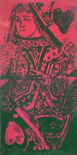 Violet/Green Queen von thomas ackermann, Malerei kaufen auf Singulart