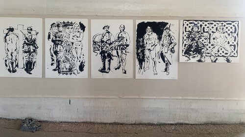 Soldier / Self-portrait Screen Prints, Set of 5 von thomas ackermann, Druck kaufen auf Singulart