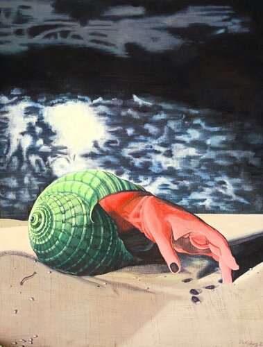 Shell-Hand, hommage to Dora Maar. di Asa Nolskog, Pittura in vendita su Singulart