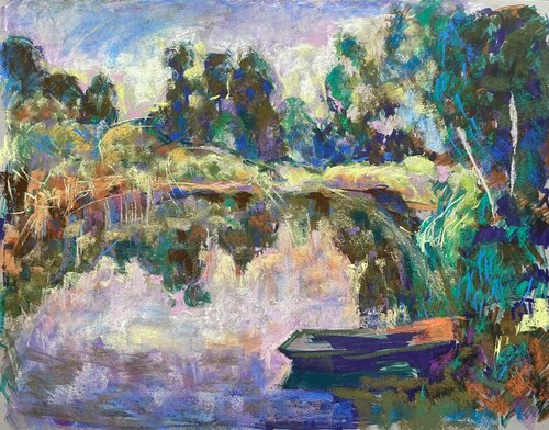 Resisting lake von Jonathan Langlois, Zeichnungen kaufen auf Singulart
