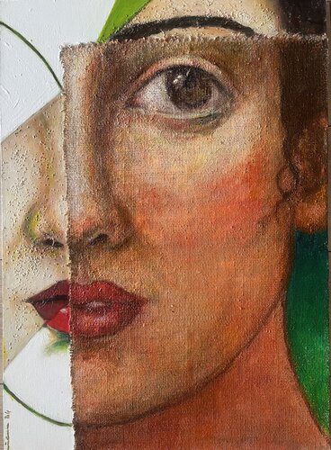 fragmented faces by M Kara, Other Media for Sale on Singulart