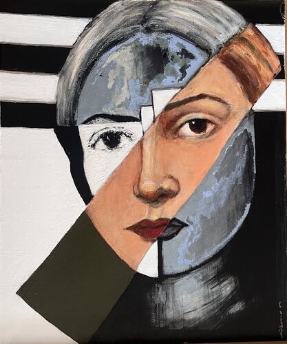 No Name (Split Identity) di M Kara, Pittura in vendita su Singulart