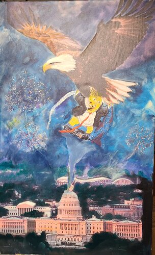 OFF THE GOLDEN POT de Glenna Mills, Pintura a la venta en Singulart