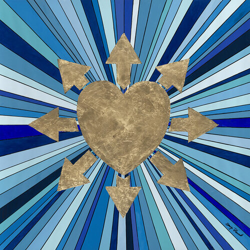 Blue Chill Love di Sonja Picard, Opera su carta in vendita su Singulart