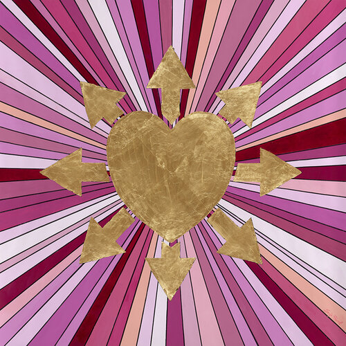 Hot Pink Passion Love van Sonja Picard, Schilderij te koop op Singulart