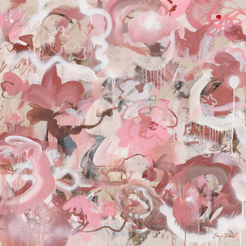 Breathing in All The Pink Blooms van Sonja Picard, Schilderij te koop op Singulart