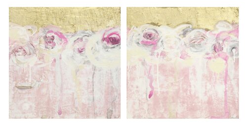 The Golden Ones (Dyptich) di Sonja Picard, Pittura in vendita su Singulart