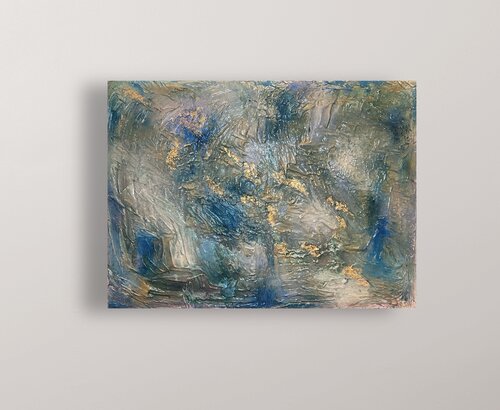 Turquoise di Zoulikha Amrani, Pittura in vendita su Singulart