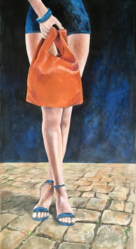 Statement 2 - Urban Shopping Bag by Michael Rehr-Hoffmann, Painting for Sale on Singulart