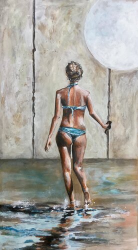 Wo führt dieser Weg hin? by Michael Rehr-Hoffmann, Painting for Sale on Singulart