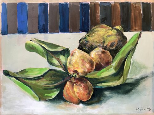 Vertrocknete Früchte van Michael Rehr-Hoffmann, Schilderij te koop op Singulart