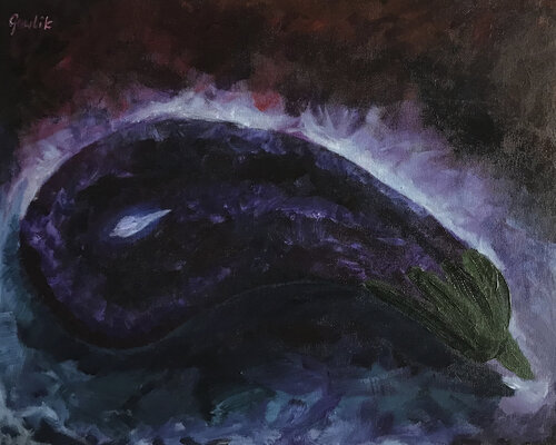 Bakłażan (eggplant) von Wojtek Gawlik, Malerei kaufen auf Singulart