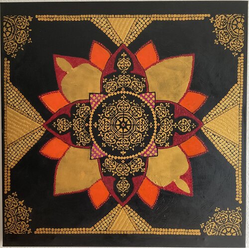 Christstern-Mandala de Susanne Lange-Magin, Pintura a la venta en Singulart