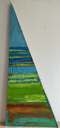 Seelandschaft auf Segeltuch par Susanne Lange-Magin, Peinture en vente sur Singulart