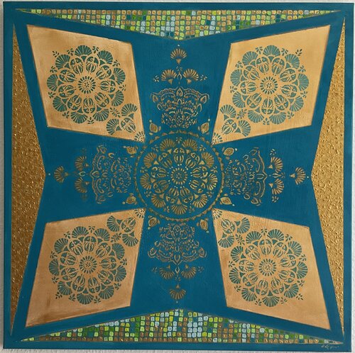Beach Mandala di Susanne Lange-Magin, Pittura in vendita su Singulart