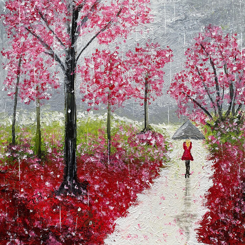 Call of the Rain by Deborah Bourgault, Painting for Sale on Singulart